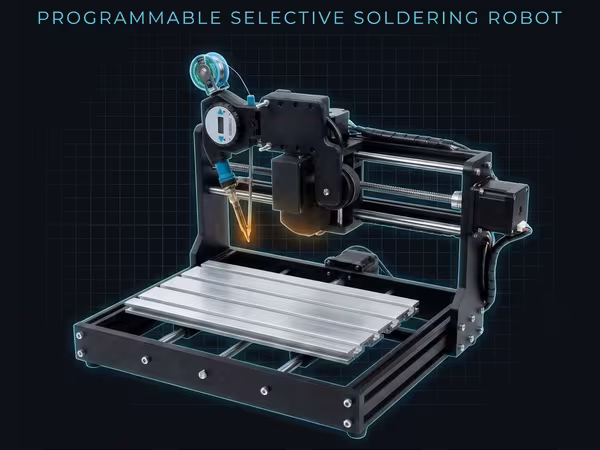 3-Axis Programmable Selective Soldering Robot — 0.01mm Repeatability, 5000 pts/hr by hjLabs.in